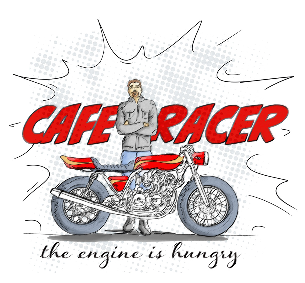 Cafe_Racer_Illustration_für Kunden
